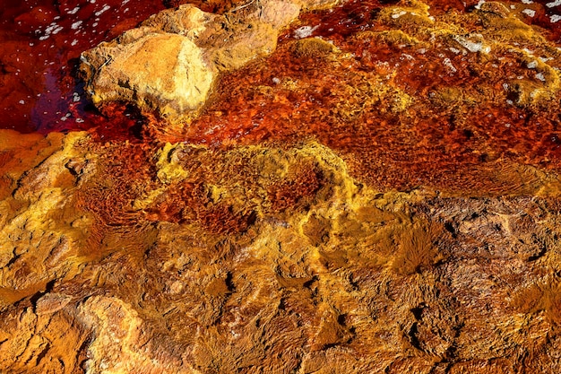 Iron Sulfate Patterns in the Waters of Rio Tinto