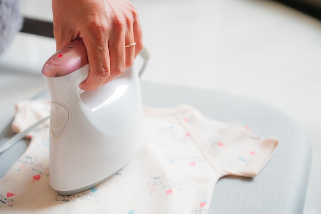 Ironing baby underwear