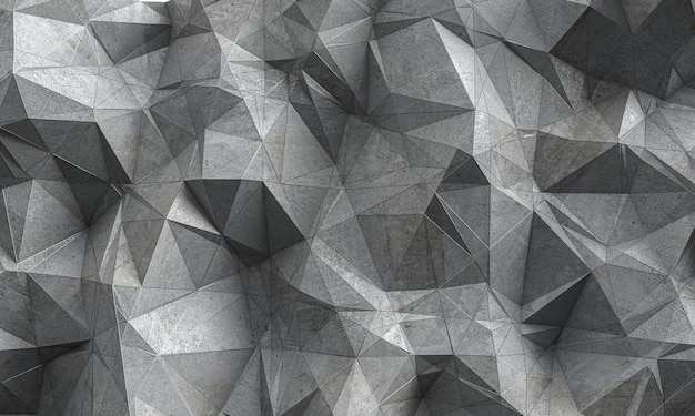 Irregular geometric concrete background