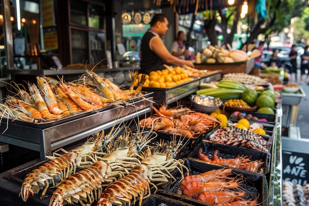 Irresistible Deep Fried Seafood Extravaganza Shrimps Squid and Assorted Vegetables