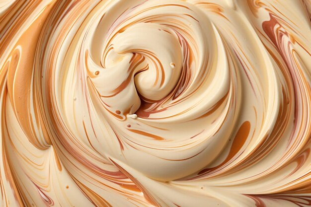 Irresistible Ice Cream Texture with Nuts Generative AI