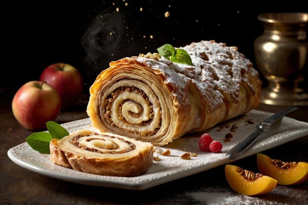 Irresistible Traditional Austrian Apfelstrudel or Apple Strudel