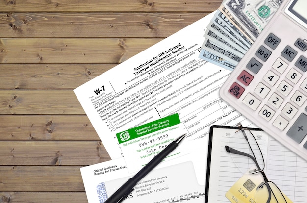 IRS form W-7 Application for IRS individual taxpayer identification number