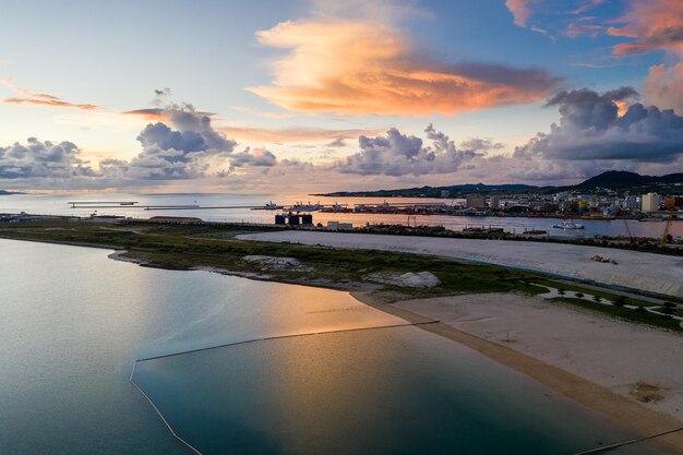 Ishigaki island under sunset