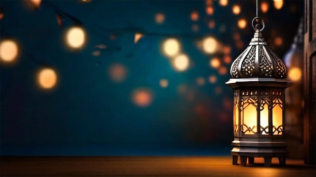 Islamic arabic lantern for ramadan kareem eid mubarak background