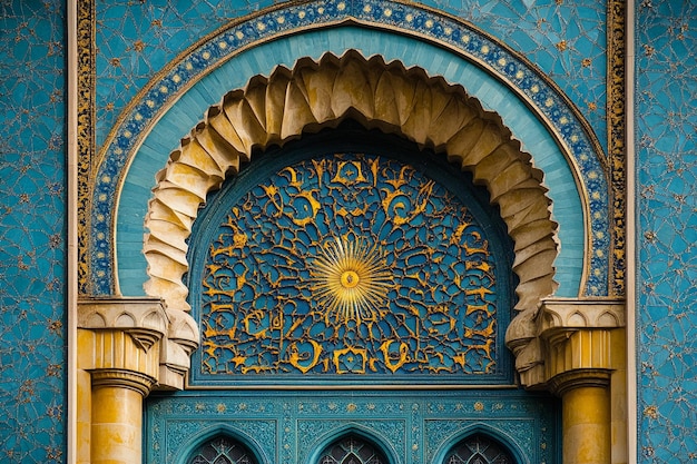 Islamic art featuring sacred symbols