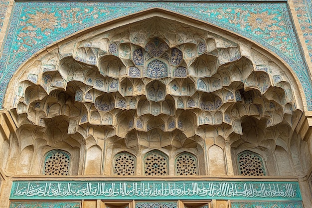 Photo islamic art with sacred geometry