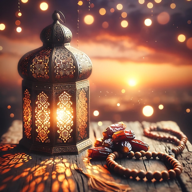 Islamic background lantern date