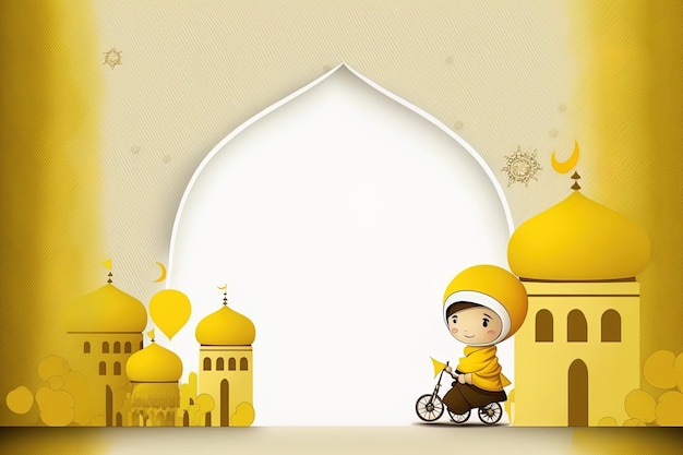 Islamic background theme for Ramadhan and any other Muslim special event banner