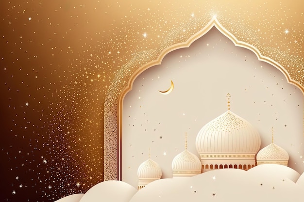 Islamic background with empty copy space good for a special event like Ramadan or Eid Al-Fitr