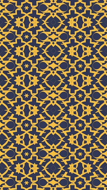 Islamic blue pattern background