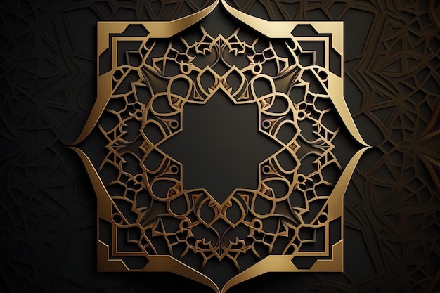 Islamic creative arabic pattern background generated ai