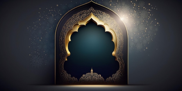 Islamic design background with empty copy space good for a special event like ramadan