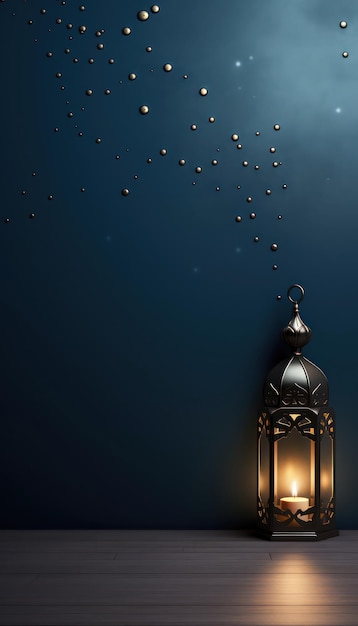 Islamic greeting background Mosque and Arabic Lantern Ramadan kareem Eid Mubarak cards for Muslim