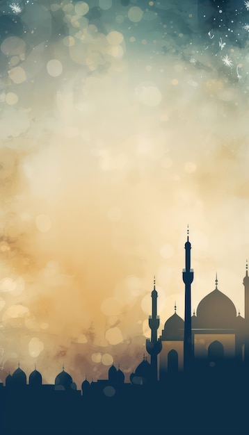 Islamic greeting backgroundRamadan kareem Eid Mubarak cards for Moeslim