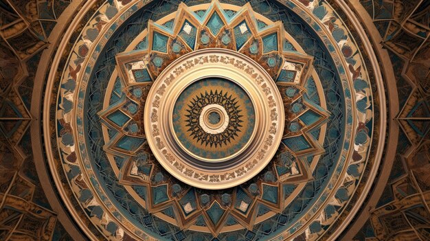 Islamic Mandala HD 8K wallpaper Stock Photographic Image