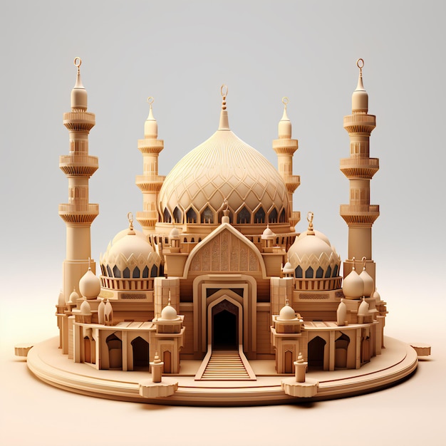 islamic mosque temple in the style of beige graceful sculptures associated press photo