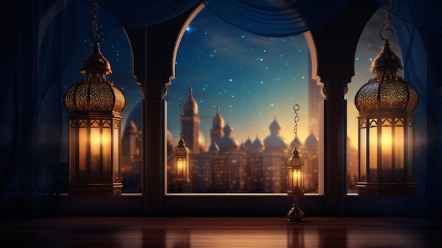 Islamic Muslim Holiday Ramadan Eid Background