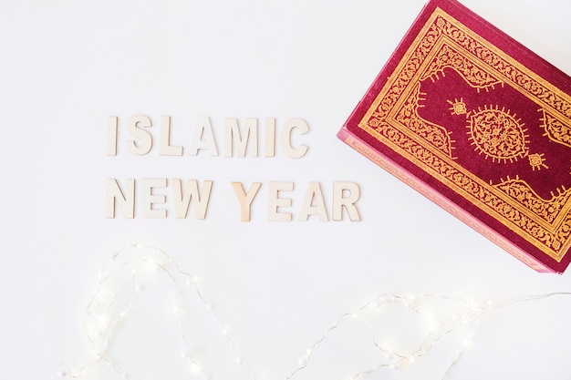 Islamic New Year words and Koran 