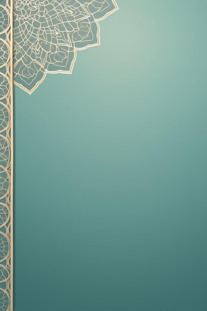 Islamic Ornament Background Banner Minimalism Soft Color