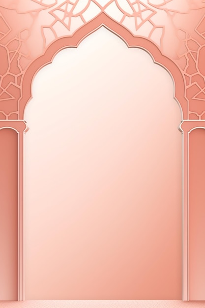 Islamic Ornament Background Banner Minimalism Soft Color