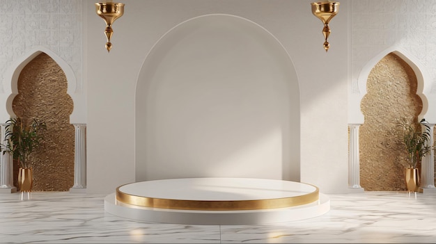 Islamic Podium Luxury Ramadan Podium for Design