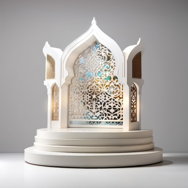 Islamic Podium Product Display Showcase