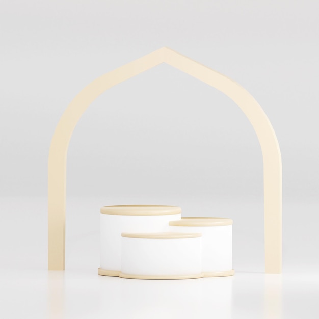 Islamic ramadan minimalist podium for display product