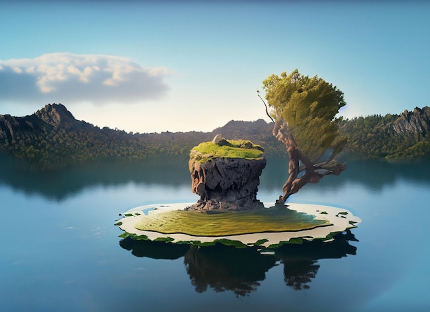 Island floating