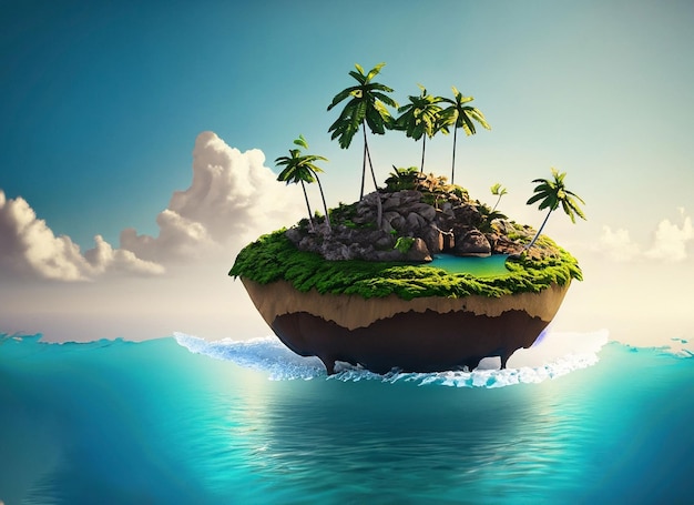 Island floating