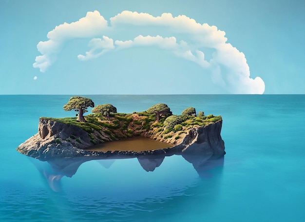 Island floating