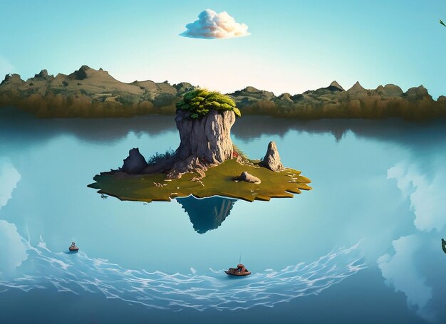 Island floating