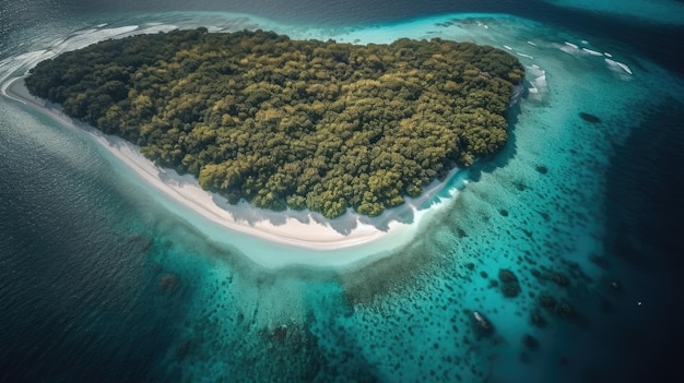 island paradise maldives 16k ultra wide landscape panorama drone view photo professional