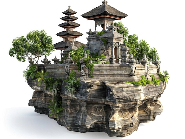 Island with Pagoda