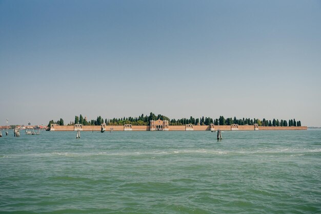 The islandcemetery of San Michele cimitero di San Michele in Venice Italy