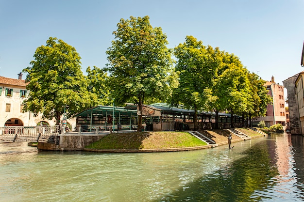 Isola della pescheria, fish market island in english, in Treviso in Italy