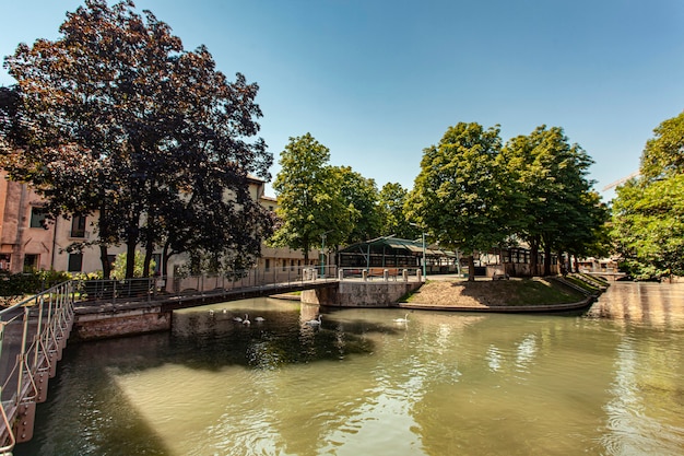 Isola della pescheria, fish market island in english, in Treviso in Italy