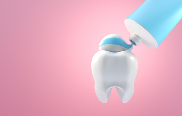 Isolated 3D Toothpaste 3D Illustration