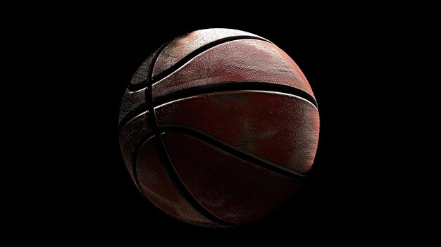 Isolated basketball Generative AI