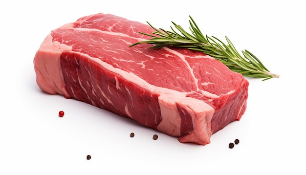 Isolated Beef on White Background with Clipping Path