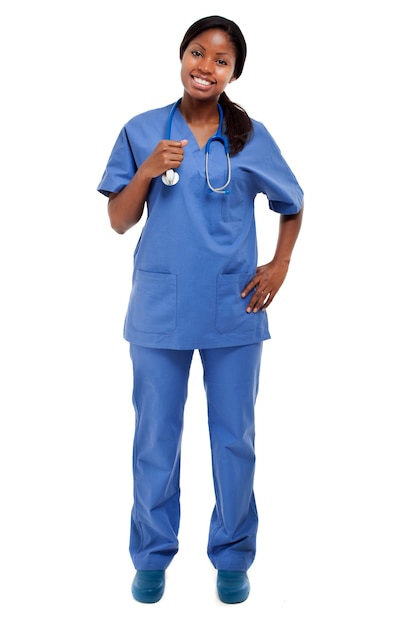 Isolated Black Nurse