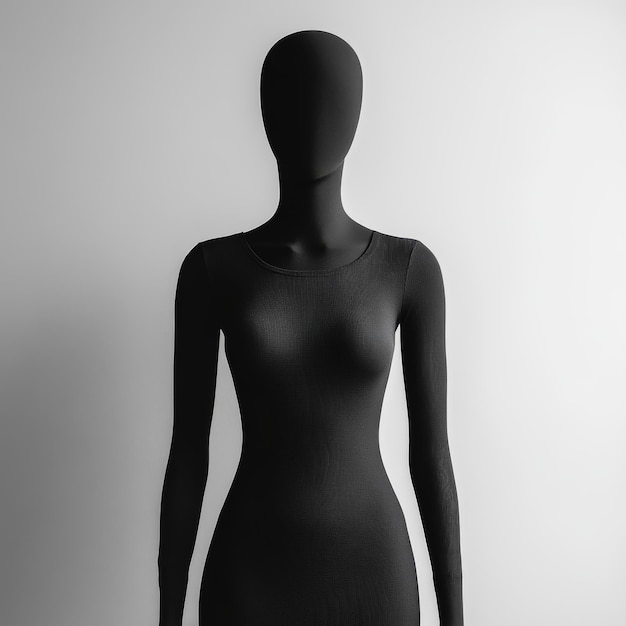 Isolated black tailor39s mannequins of female figures in a workshop