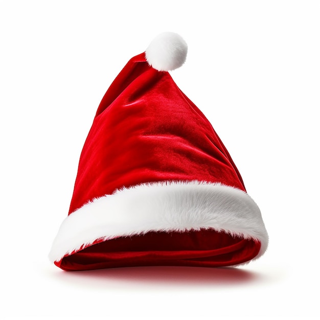 Isolated Christmas Hat on White Background