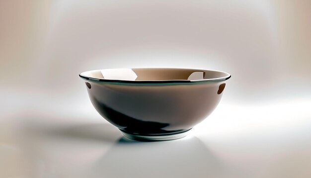 Isolated clean and empty bowl with white background