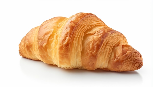 Isolated Croissant Side View