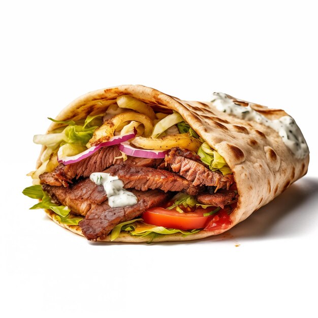 Photo isolated doner delights premium graphics for your culinary projects savor the flavor authentic i