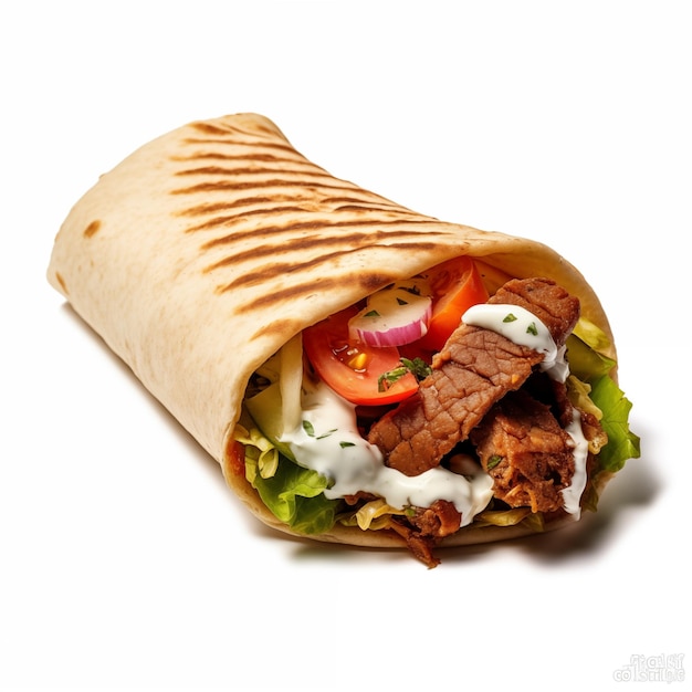 Isolated Doner Delights Premium Graphics for Your Culinary Projects Savor the Flavor Authentic I