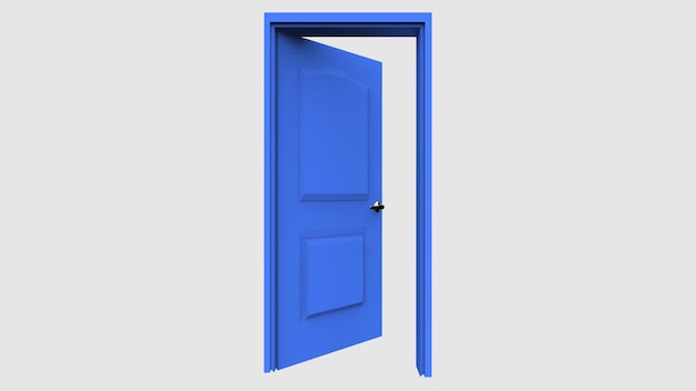 Photo isolated door illustration 3d rendering