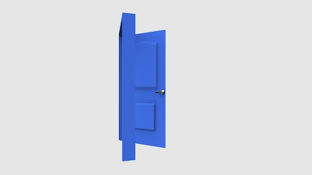 Photo isolated door illustration 3d rendering