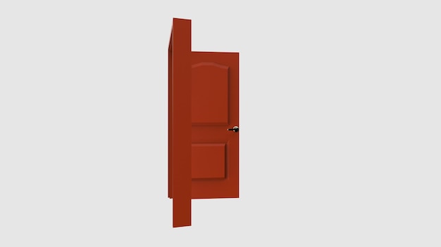 Photo isolated door illustration 3d rendering